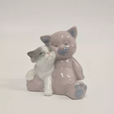 Buy Vintage NAO/LLADRO Porcelain 2 Cats ‘A Friend For Cuddles’ Figurine #1461 - VGC • 19.99£