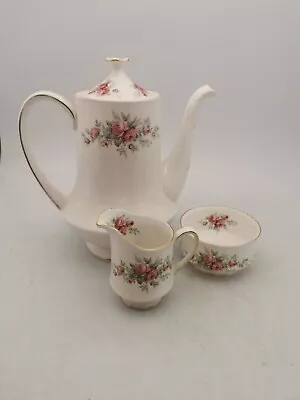 Buy Royal Standard Rambling Rose China Coffee Pot, Milk Jug & Sugar Bowl  (AN_7456) • 35£