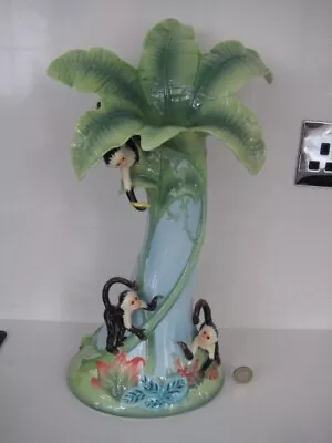 Buy Franz Figural Monkey Mischief Design Sculptured Porcelain Tree Vase Fz02008e Box • 499.99£