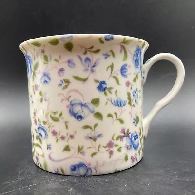 Buy Vintage Heron Cross Pottery Blue Roses Fine China Mug Staffordshire England • 19.95£