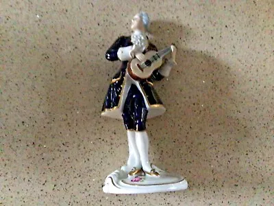 Buy Royal Dux Czech Rare Elegant Man Playing Guitar Model 3728 Figurine Mint • 65£