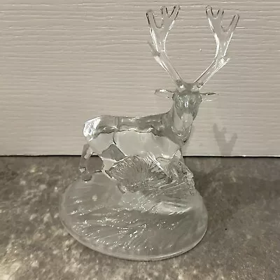 Buy Vintage Clear Cut Glass Crystal Stag/Deer/Buck Figurine 7  - Home Decor • 19.99£