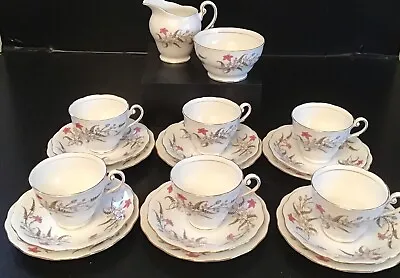 Buy Beautiful Vintage Royal Standard Bone China Fancy Free Tea Set For 6 People • 20£