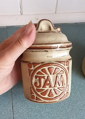 Buy Tremar Pottery - One Of  Jam /Brown /sugar/marmalide/  Cornish Stoneware  1970 • 6£