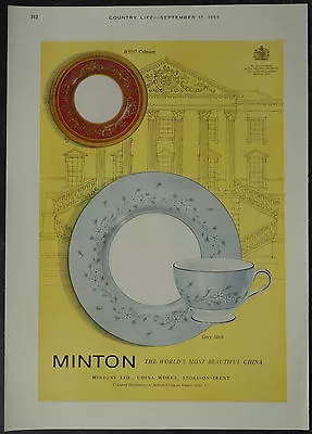 Buy Royal Minton Grey Mist China 1959 1 Page Advert • 10£