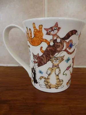 Buy Colourful Dunoon China Mug “Cats Galore” By Cherry Denman ‘12’ • 17£