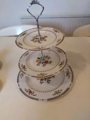 Buy Royal Doulton Fine China Kingswood 3-tier Cake Stand, Used, Excellent Condition • 26£