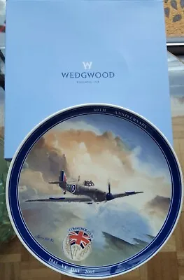 Buy WEDGWOOD QUEENSWARE PLATE 60th ANNIVERSARY VE DAY 1945 - 2005 HURRICANE - BOXED • 4.50£