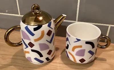 Buy John Lewis Teapot & Mug Shapes Design Fine China Tea For One 0.75 Pint • 11.99£
