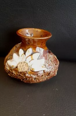 Buy Saundersfoot (barefoot Mark) Vintage Vase Handmade Welsh Studio Pottery • 6£