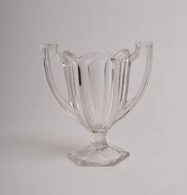 Buy Vintage Davidson Chippendale Style Pressed Glass Trophy Vase • 12£