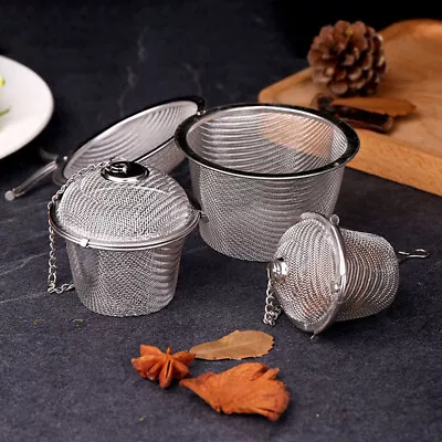 Buy Stainless Steel Tea Infuser Teapot Spice Tea Strainer Herbal Filter Teaware Tool • 8.45£