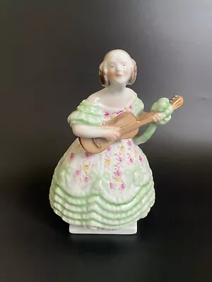 Buy 1964 Herend Hungary Porcelain Woman Playing Guitar Figurine W/ Anniversary Mark • 283.35£