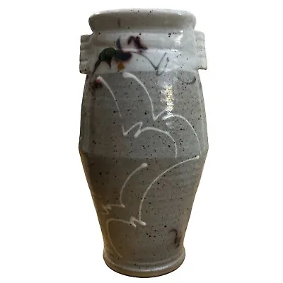 Buy Hand-Thrown & Hand-Painted Pottery Vase - Grey • 42.26£