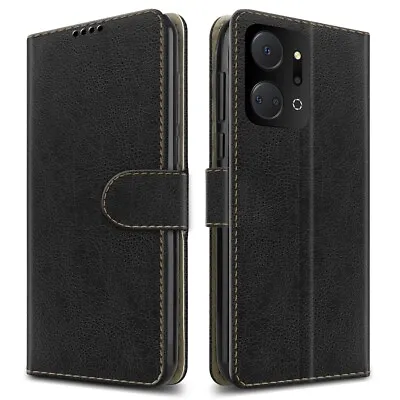 Buy For Honor X7A Case Slim Leather Wallet Flip Stand Phone Cover + Screen Protector • 5.45£