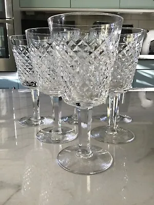 Buy Six Large Waterford  Cut Crystal   Alana   Claret / Wine Glasses - 17.5cm High • 125£