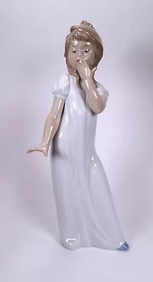 Buy Nao By Lladro Collectable Porcelain Figurine Girl Yawning 0230 Ornament • 18£