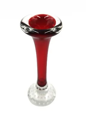 Buy Aseda  Red Jack In Pulpit Scandinavian Art Glass Bone Vase • 9.50£