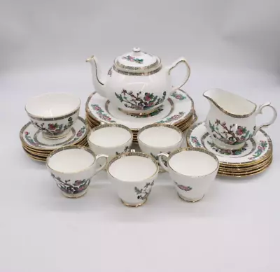 Buy DUCHESS TEA SET Indian Tree 27 Pcs Teapot Tea Cups & Saucers Jug Bowl Plates • 19.99£