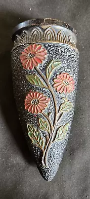 Buy Hanging Wall Pocket Flower Vase With Floral Designs Made In Japan 6 1/2  • 16.88£