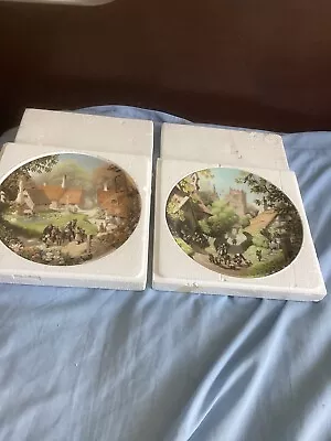 Buy Coalport  The Tale Of A Country Village  Plates X 2,by Robert Hersey,boxed • 0.50£