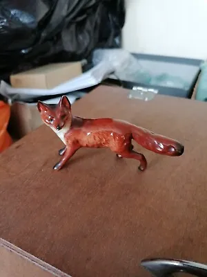 Buy Small Beswick Fox With Black Tip To Tail Gloss Finish  Perfect Condition • 25£