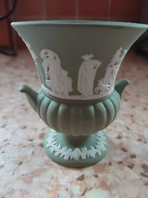 Buy Green Small Urn Vase Jasperware Wedgewood Greek Mythology  • 3£