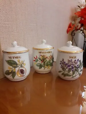 Buy Royal Worcester Porcelain Herbs & Spices Jar Collection Compton & Woodhouse • 7£