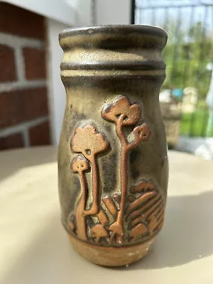 Buy Vintage 70s TREMAR Pottery Vase Cornish 6  Embossed Home Decor • 9£