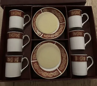 Buy Elizabethan Fine Bone China Coffee Mugs & Saucers - Boxed - Set Of 6 • 10£