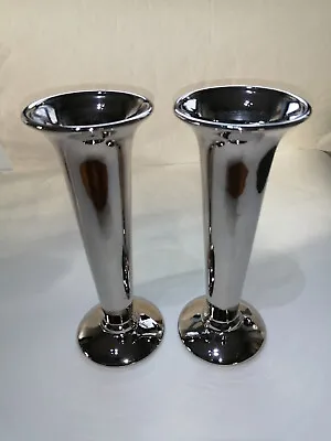 Buy Two Royal Winton Grimwades Silver Lustre Bud Vases • 6.50£