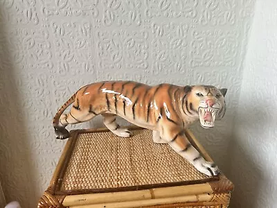 Buy Melba Ware Magnificent Large Crouching Tiger Rare Vintage Figurine 17  Long • 40£