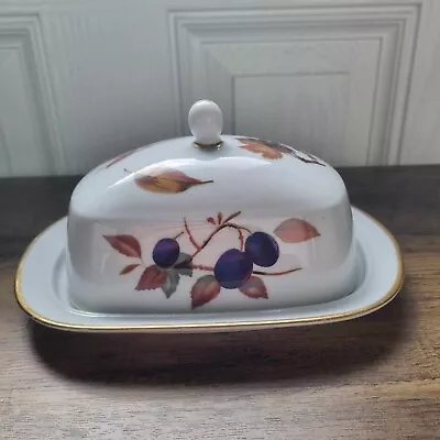 Buy Royal Worcester Evesham Gold Butter Dish Excellent Condition  • 19.99£