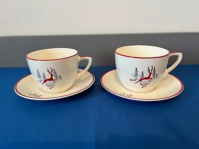 Buy Crown Devon Stockholm Large Breakfast Cups X 2 • 35£