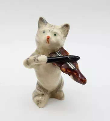 Buy Beswick England Small Cat Playing Fiddle Ornament 2.25  Figure Collectable • 9.99£