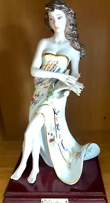 Buy Vittorio Sabadin 14    Autumn  Capodimonte Porcelain Figurine Vintage Italy • 94.71£