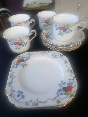Buy Tuscan China. Plant. 2 X Cup. 4 X Saucer. 4 X Plate Trio • 12£