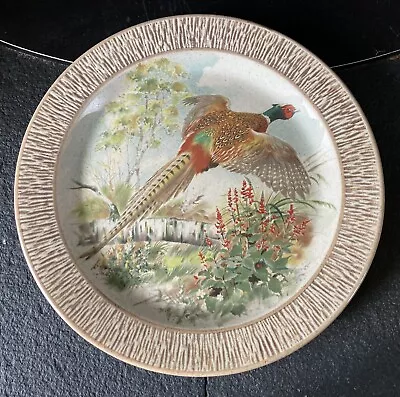 Buy Vintage Purbeck Pottery Pheasant Dinner Plate Bournemouth England  • 11£