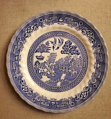 Buy Vintage Fine Myott Made In England Meakin Tableware Dinner Plate Blue /White 10” • 12.47£