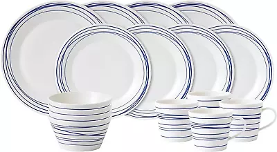 Buy Royal Doulton Pacific 40021448 16 Pc Dinnerware Set Lines Porcelain Blue, 36.23 • 310.82£