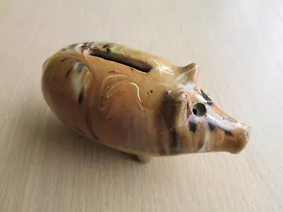 Buy Staffordshire Antique Glazed Stoneware Piggy Bank • 50£