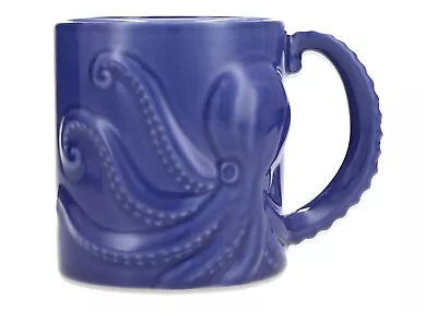 Buy Marks & Spencer Stoneware BLUE OCTOPUS Mug • 15£