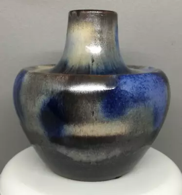 Buy VHTF Mid Century DUMLER & BREIDEN Germany Blue Brown Glaze Pottery Vase 40/13 • 48.15£