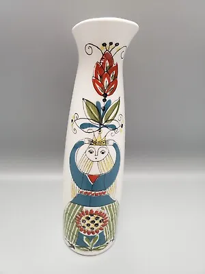 Buy Saga Norsk Figgjo Flint Norway Goddess Handpainted Silkscreen Cruet Vase 7  • 63.31£