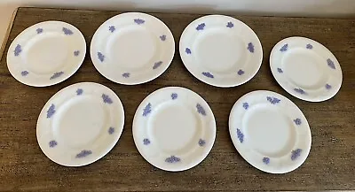 Buy Adderleys Chelsea Blue & White 7” & 6” Tea Side Plates X7 Bone China Vintage • 45£