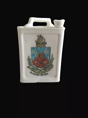 Buy Arcadian Crested China Petrol Or Jerry Can - Arms Of Clacton On Sea • 54.95£