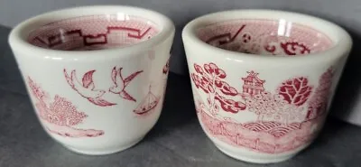 Buy Town Sterling China Tea Cup Pottery Ceramic Pink Design 2.5  Set Of 2 4oz  • 10.55£