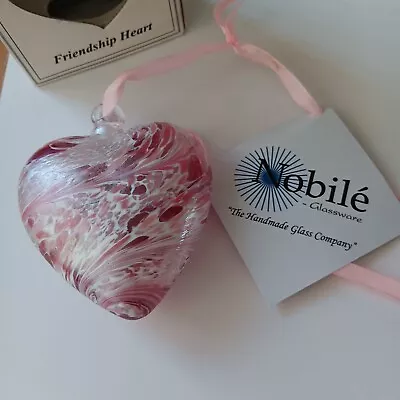 Buy Pretty Nobilé Heart Of Friendship Glassware Crystal Glass Heart.  • 10£