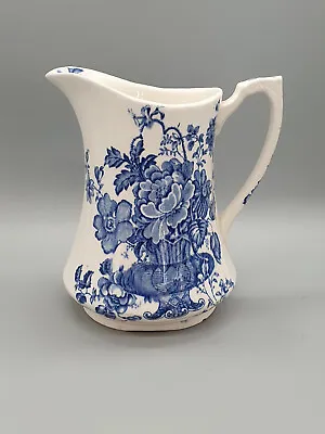 Buy A Super Blue And White Jug By Alfred Meakin In The Charlotte Pattern 1930s • 26£