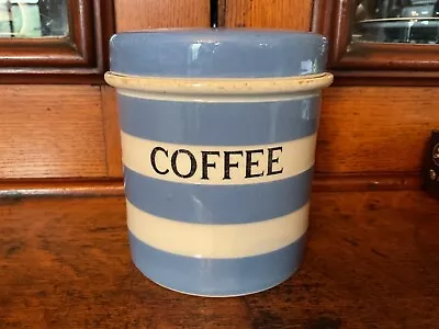 Buy TG Green Vintage Cornishware Coffee Caddy Jar Vgc • 25£